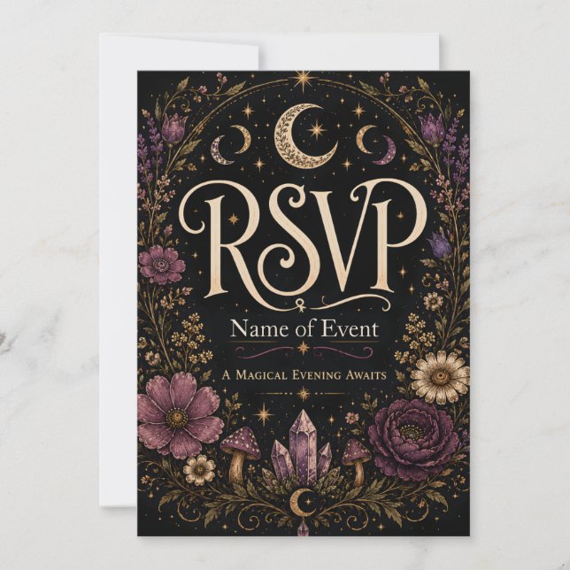 « Une soirée magique vous attend » RSVP (Devant)