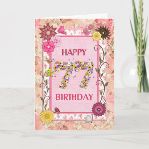 Une soixante-dix-septième carte d'anniversaire de