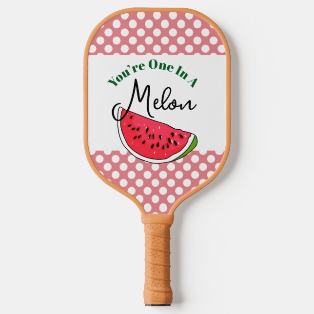 Une sur un melon, Raquette de Pickleball en pastèq (Recto)