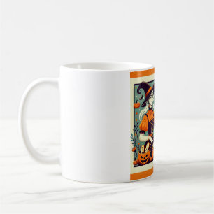 une tasse à cuire des bonbons d'Halloween de diffé