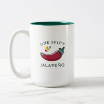 Une tasse à deux tons de Jalapeno épicé