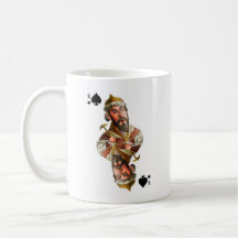 Une tasse à l'image du roi des pique