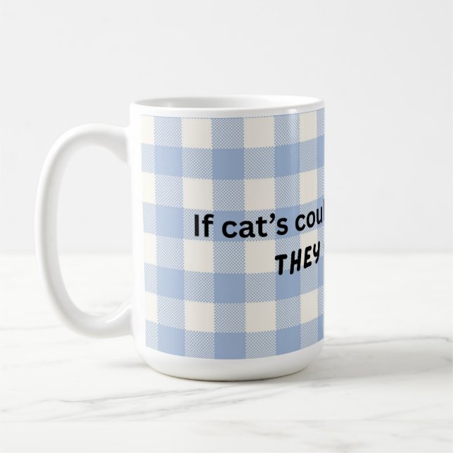 Une tasse à thème drôle pour chat, parfaite pour u (Gauche)