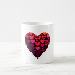 Une tasse avec beaucoup de coeurs pour vous, avec