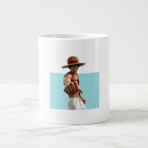 Une tasse avec de l'anime dedans