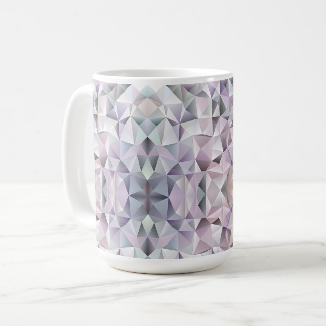 Une tasse blanche sur une surface de marbre  (Devant gauche)