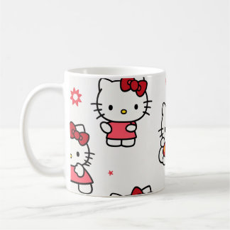 une tasse conçue avec un chaton mignon