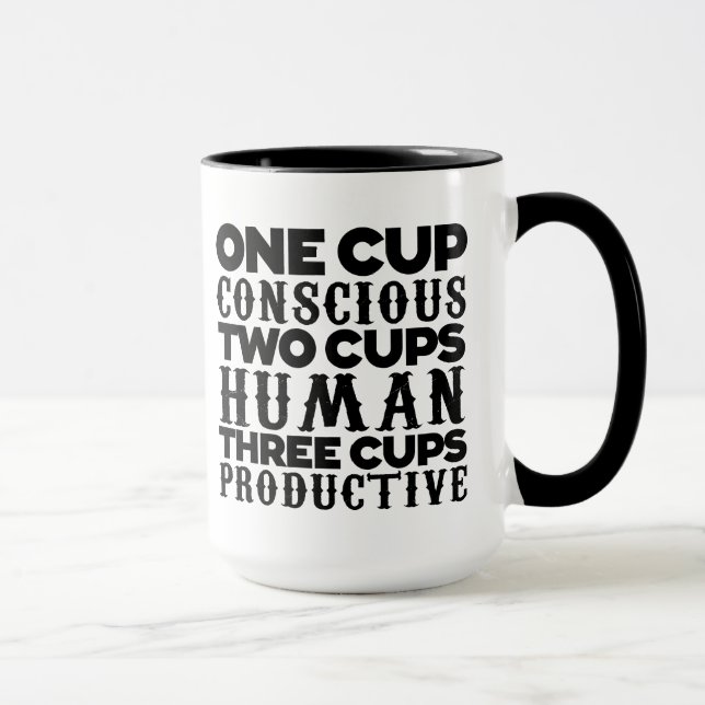 Une tasse consciente de tasse (Droite)