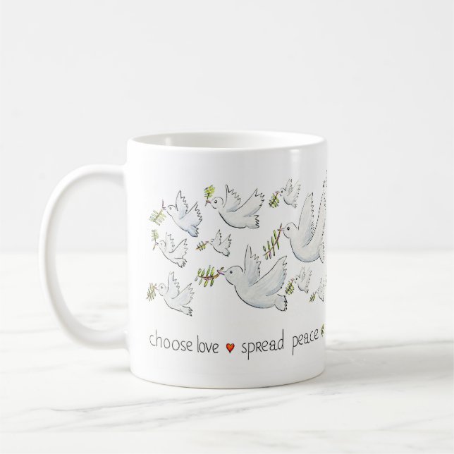 Une tasse d'amour et de paix (Gauche)