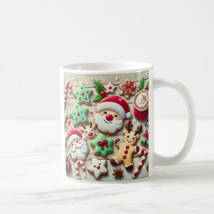 Une tasse de biscuit de Noël mignon et sucré