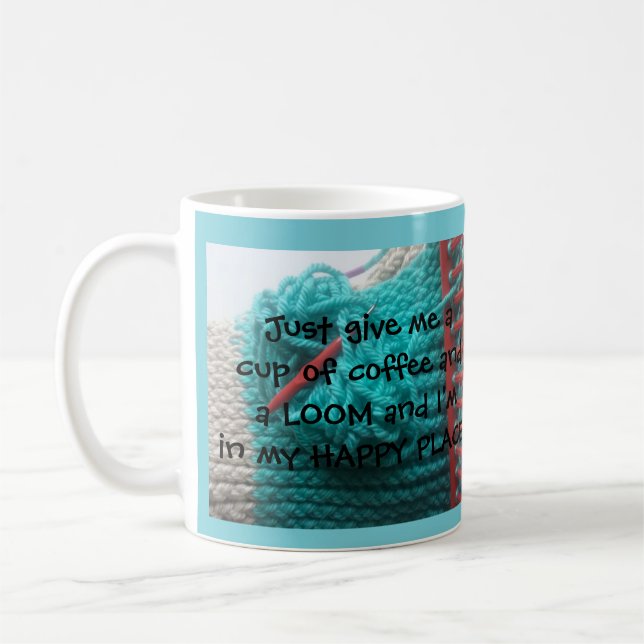 Une tasse de café et un métier à tisser (Gauche)