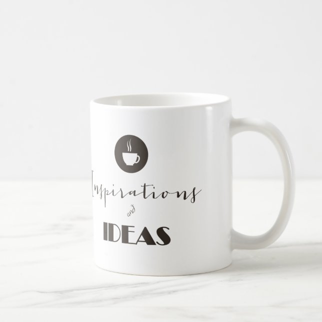 Une tasse de café pour l'inspiration et les idées (Droite)
