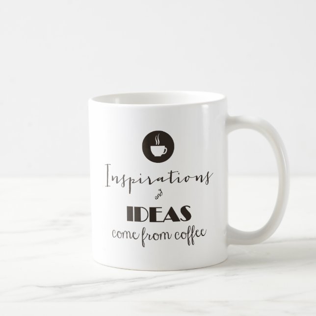 Une tasse de café pour l'inspiration et les idées (Droite)