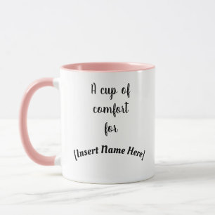 Une tasse de confort a personnalisé la tasse de