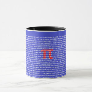 Une tasse de pi (π) grande pour le geek de maths