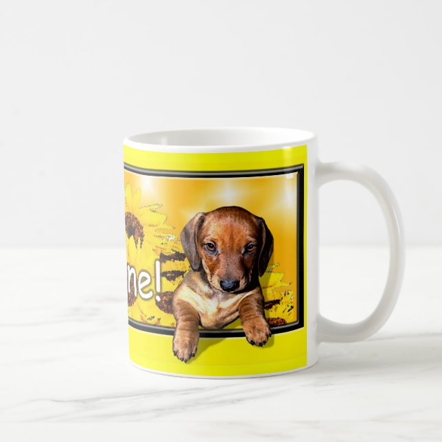 Une tasse de teckel avec un grand "soleil de (Droite)