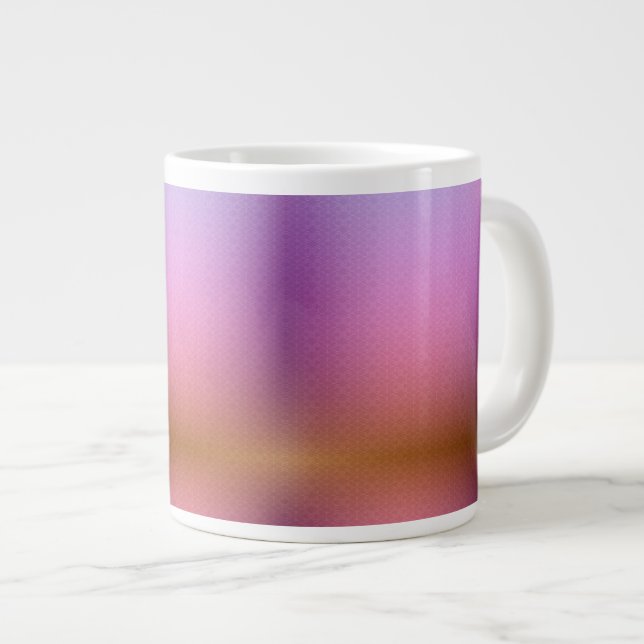 Une tasse en céramique avec un design dégradé (Devant droit)