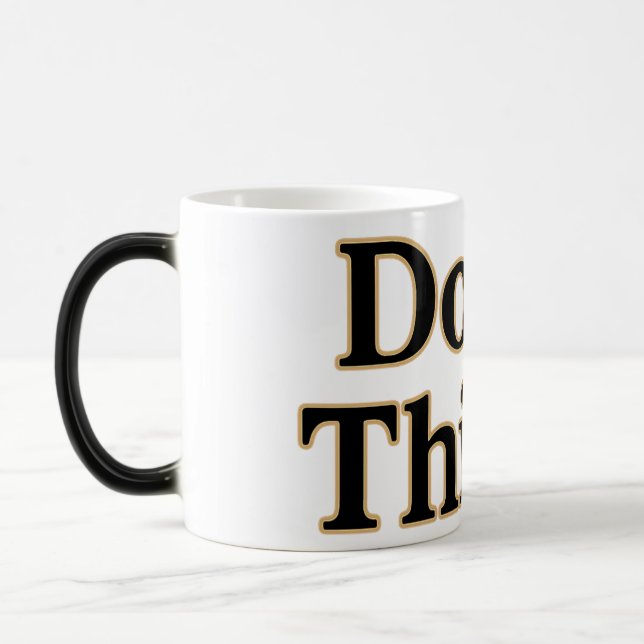 Une tasse pour l'esprit bruyant "Don't Thimk" (Gauche)