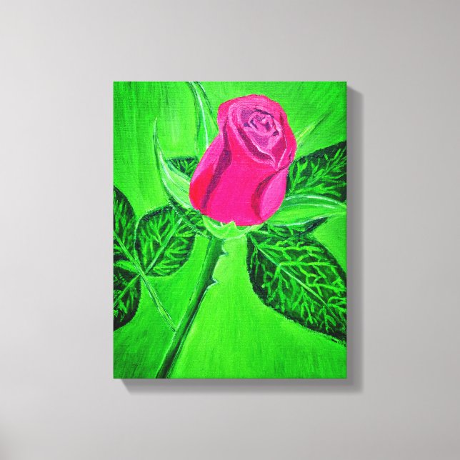 Une toile artistique rose  (Recto)