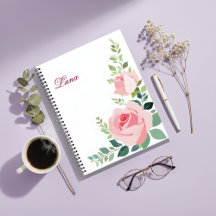 Une touche de grâce florale - Cahier floral élégan