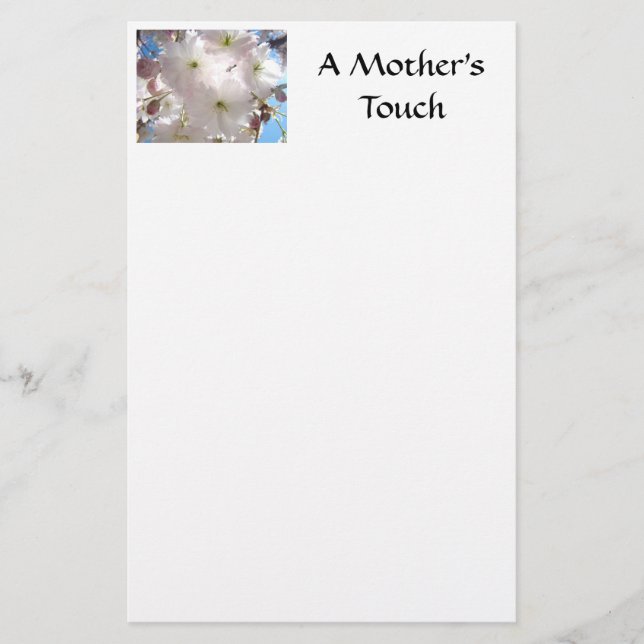 UNE TOUCHE DE MÈRE Papeterie FLEURS ROSES Printemp (Devant)