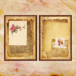 Une touche de pages de journal en jonc rose