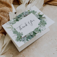 Une verdure succulente | Carte de remerciements pl
