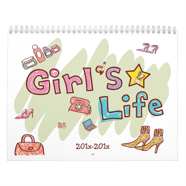 Une vie de filles a personnalisé le calendrier de (Protection)