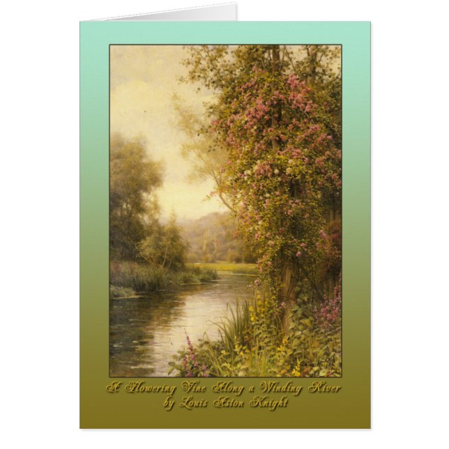 Une vigne fleurissante le long d'une rivière (Devant)