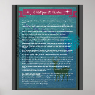 Une Visite De St. Nicholas - Poster De Vacances