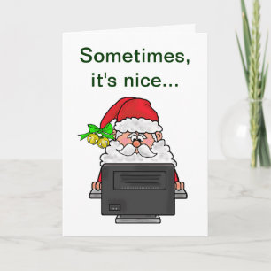 Une vraie carte de Noël de carte de Noël