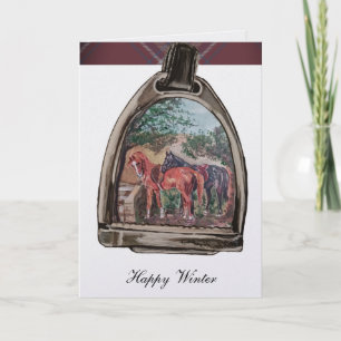 une vue à travers une carte d'étrier