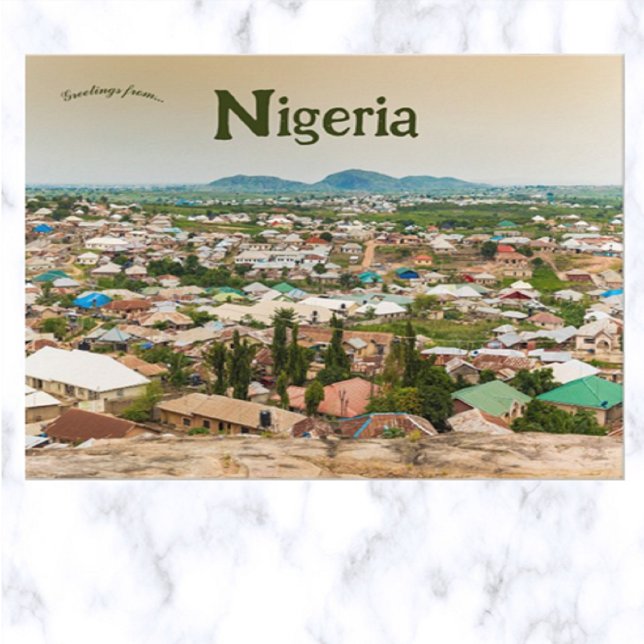 Une vue aérienne de la carte postale Abuja Nigeria (Créateur téléchargé)