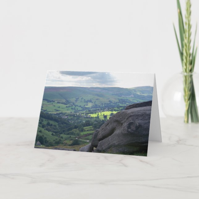 Une vue sur la carte de voeux Peak District (Devant)
