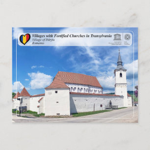 UNESCO WHS - Carte postale du village de Dârjiu