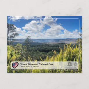 UNESCO WHS - Hawaii Volcanoes National Carte Posta