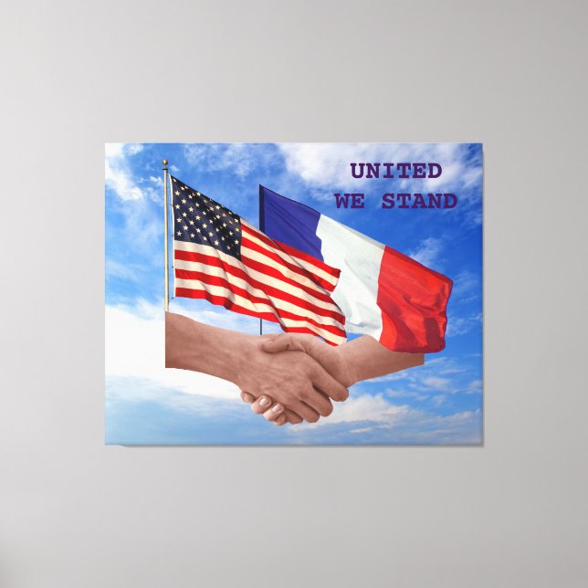 Uni nous tenons les Etats-Unis et la toile (Recto)