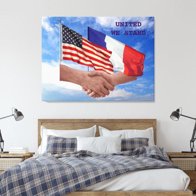 Uni nous tenons les Etats-Unis et la toile (Insitu(Chambre))