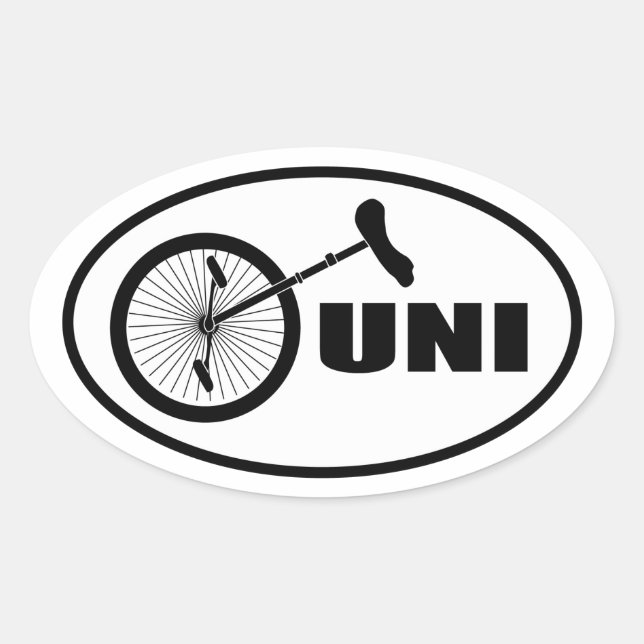 UNI oval STICKER (Devant)