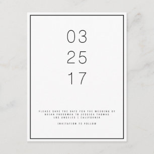 Unica moderne Enregistrer la carte de date