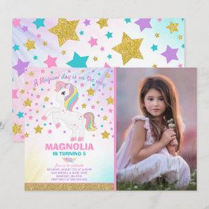 Unicorn Anniversaire Invitation Magique Unicorn Pa