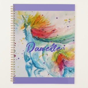 Unicorn aquarelle peinture Rainbow Girls