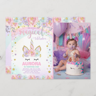 Unicorn Birthday Invitation Magique Unicorn Party