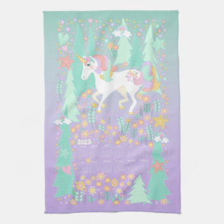 Unicorn Calendrier serviette