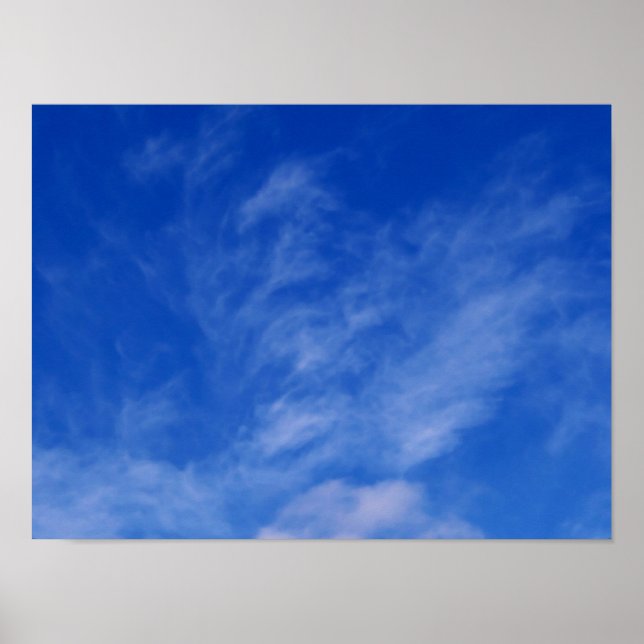 Unicorn Dragon dans les nuages ~ Imprimer / Poster (Devant)