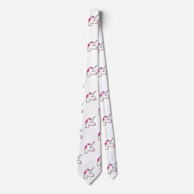unicorn emoji, homme necktie cravate (Devant)