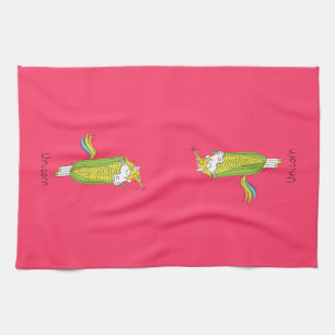 Unicorn Funny Corn Serviette de cuisine