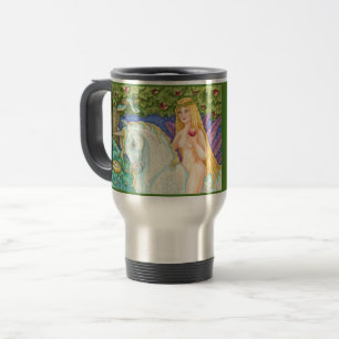 Unicorn Garden Of Eden EVE TRAVEL / COMMUTER MUG