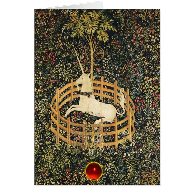 UNICORN IMAGINAIRE GOTHIQUE VERT FLORAL Noël (Devant)