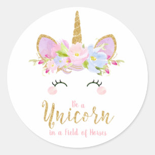 Unicorn Inspirational Sticker Étiquette Faveurs Ca